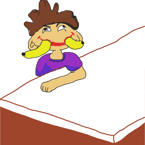 Drawing in Banana by Applelsauce