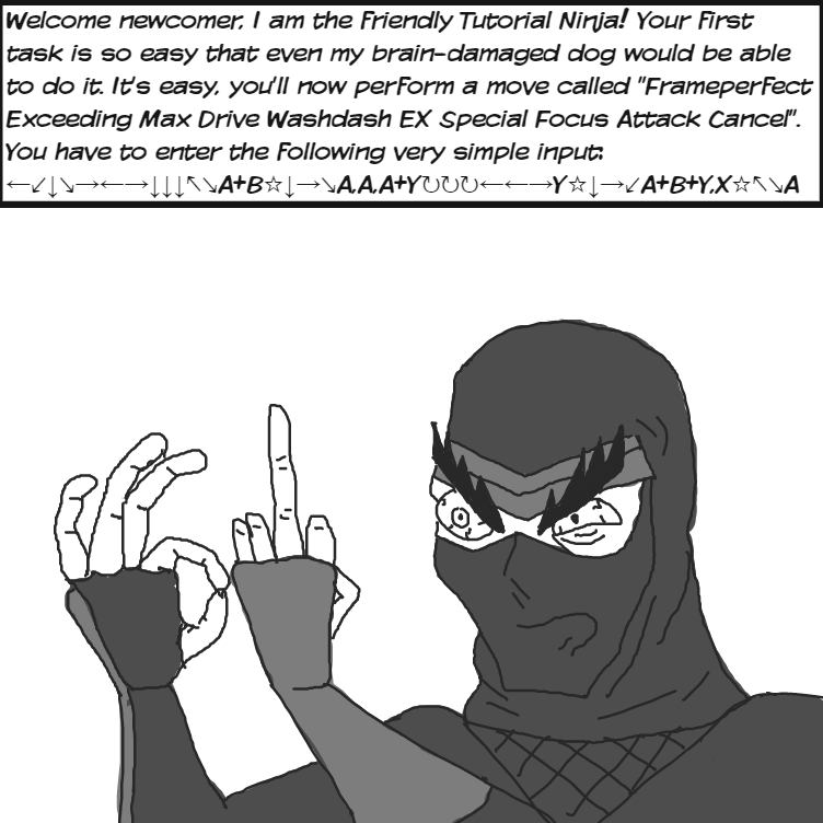 "Simple" first step in the tutorial... - Online Drawing Game Comic Strip Panel by Sushi_Senpai