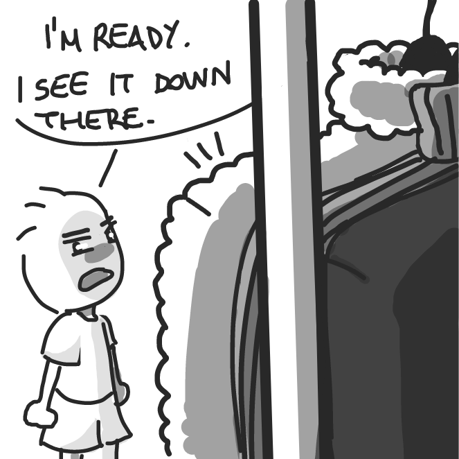 Drawing in Sweater Shack by SSR scorpia