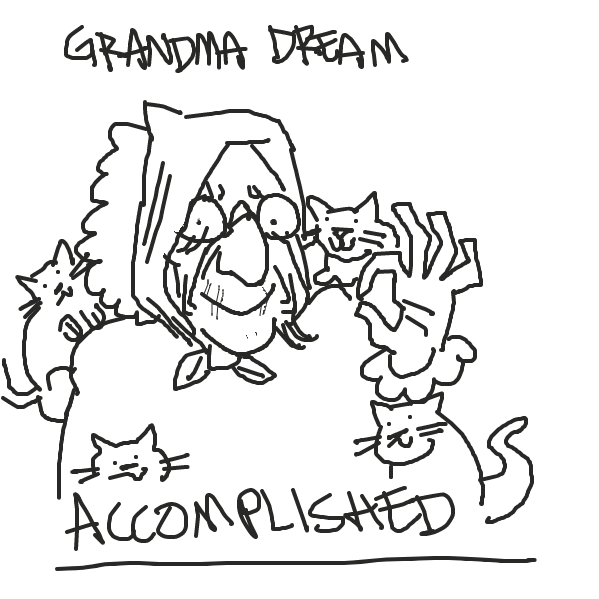happy grandma - Online Drawing Game Comic Strip Panel by Kibs