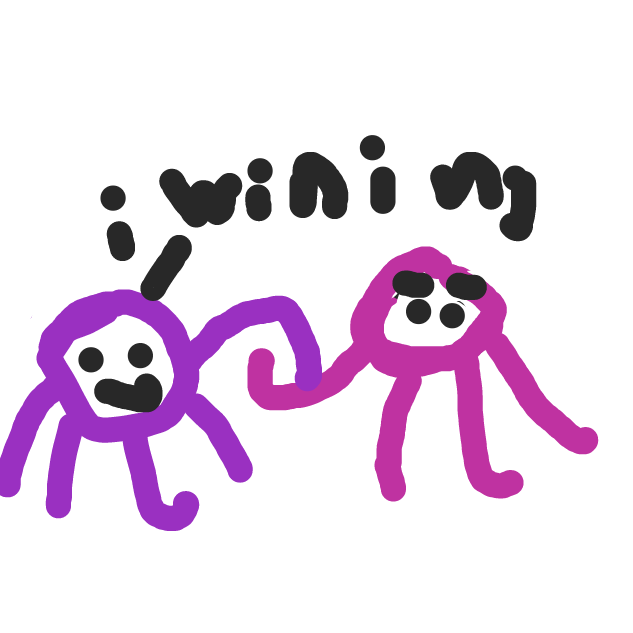 Drawing in Octopus and Squid arm wrestling by plufiedapotat