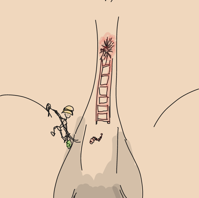 Drawing in Butt Miner by ArelaEstudio