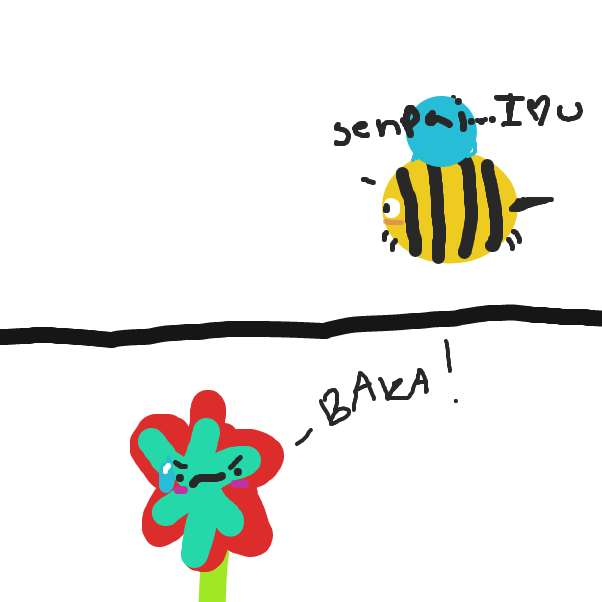 Drawing in flowers by LeGoddessToot!