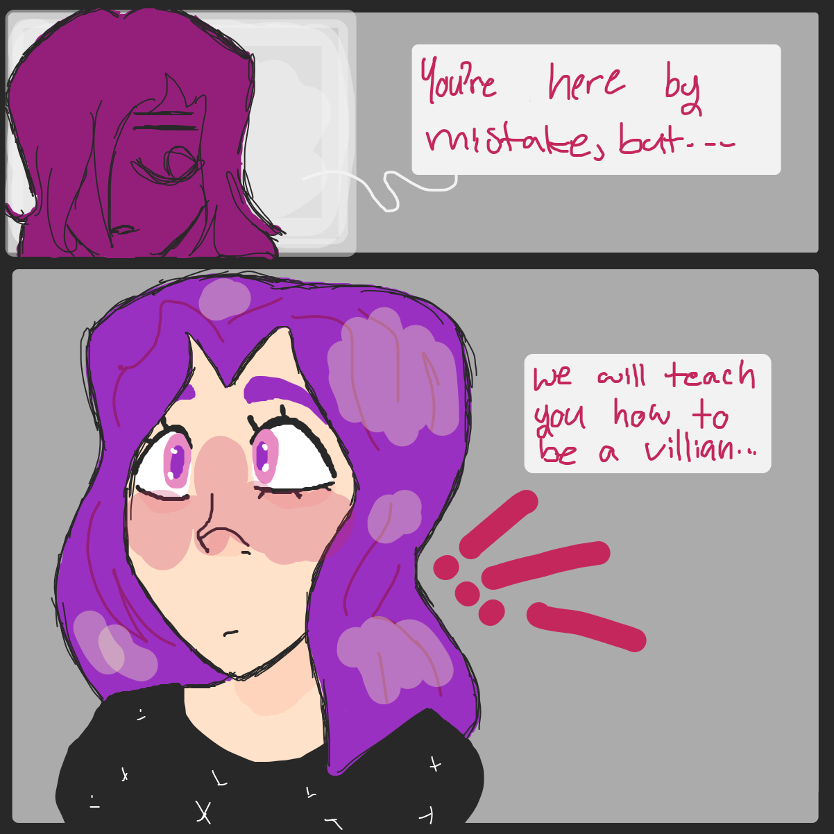  - Online Drawing Game Comic Strip Panel by LittleLonelyArt