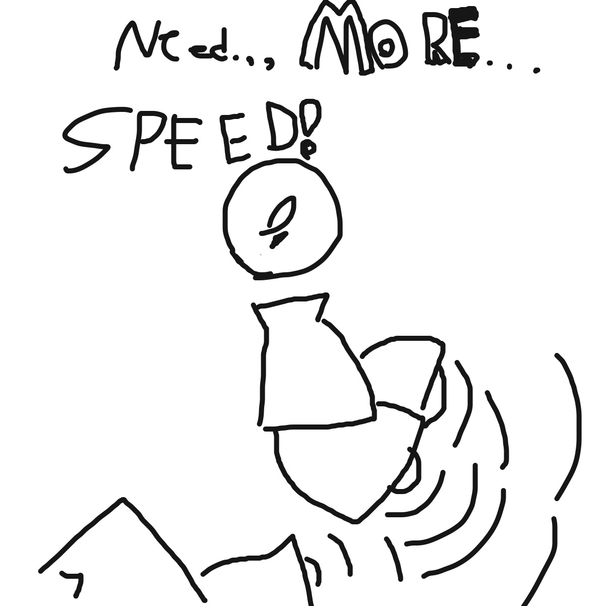 I love how it goes from a fun little thing to bell racing - Online Drawing Game Comic Strip Panel by KingOfSpades2