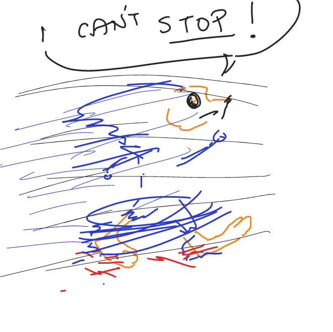 Drawing in Sanic but it keeps going faster by ArelaEstudio