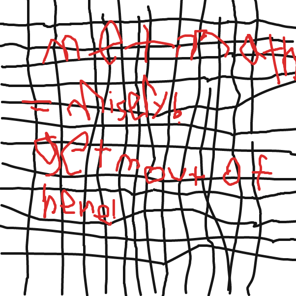 Drawing in Weird maths by bookwyrm