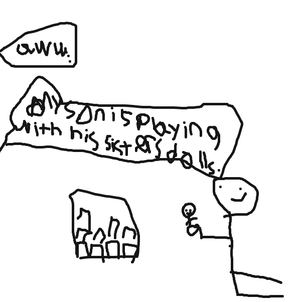 Drawing in Untitled by bookwyrm