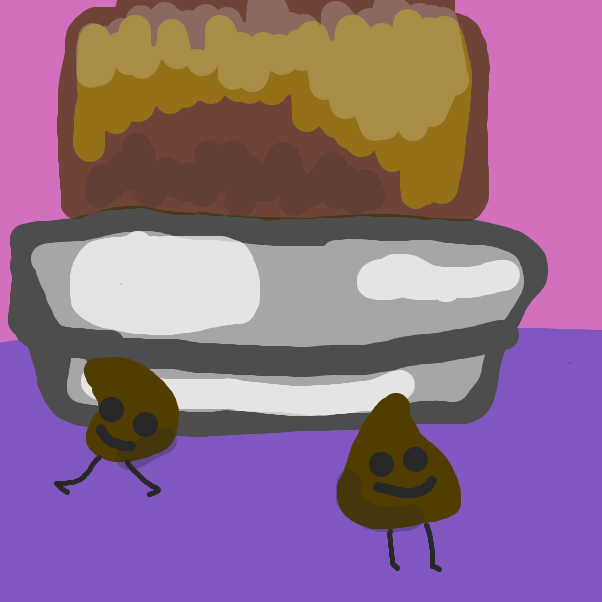 Drawing in Chocolate fountain  by ItzAki