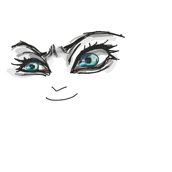 Drawing in let's draw eyes by Mojomos