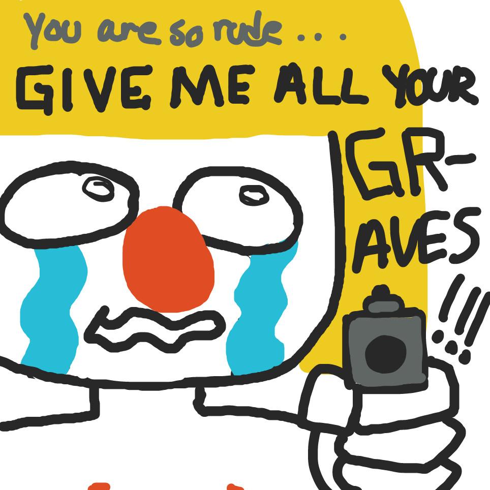 Drawing in A Mugging Part 3 by grimace