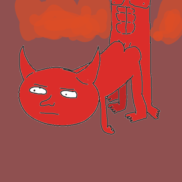 What's the answer, Satan? - Online Drawing Game Comic Strip Panel by Captain Fetus