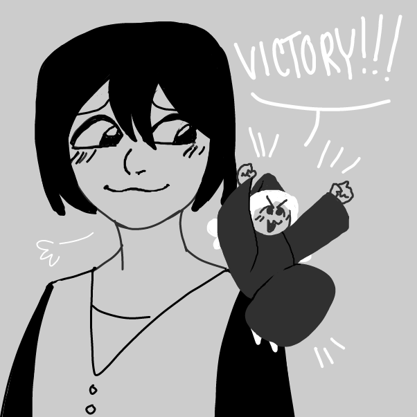 Drawing in big sword by FrankenJammer