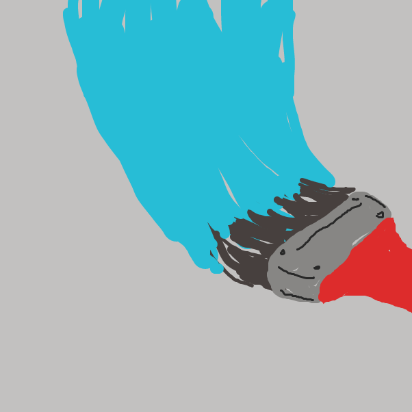 Drawing in Brush by Derren