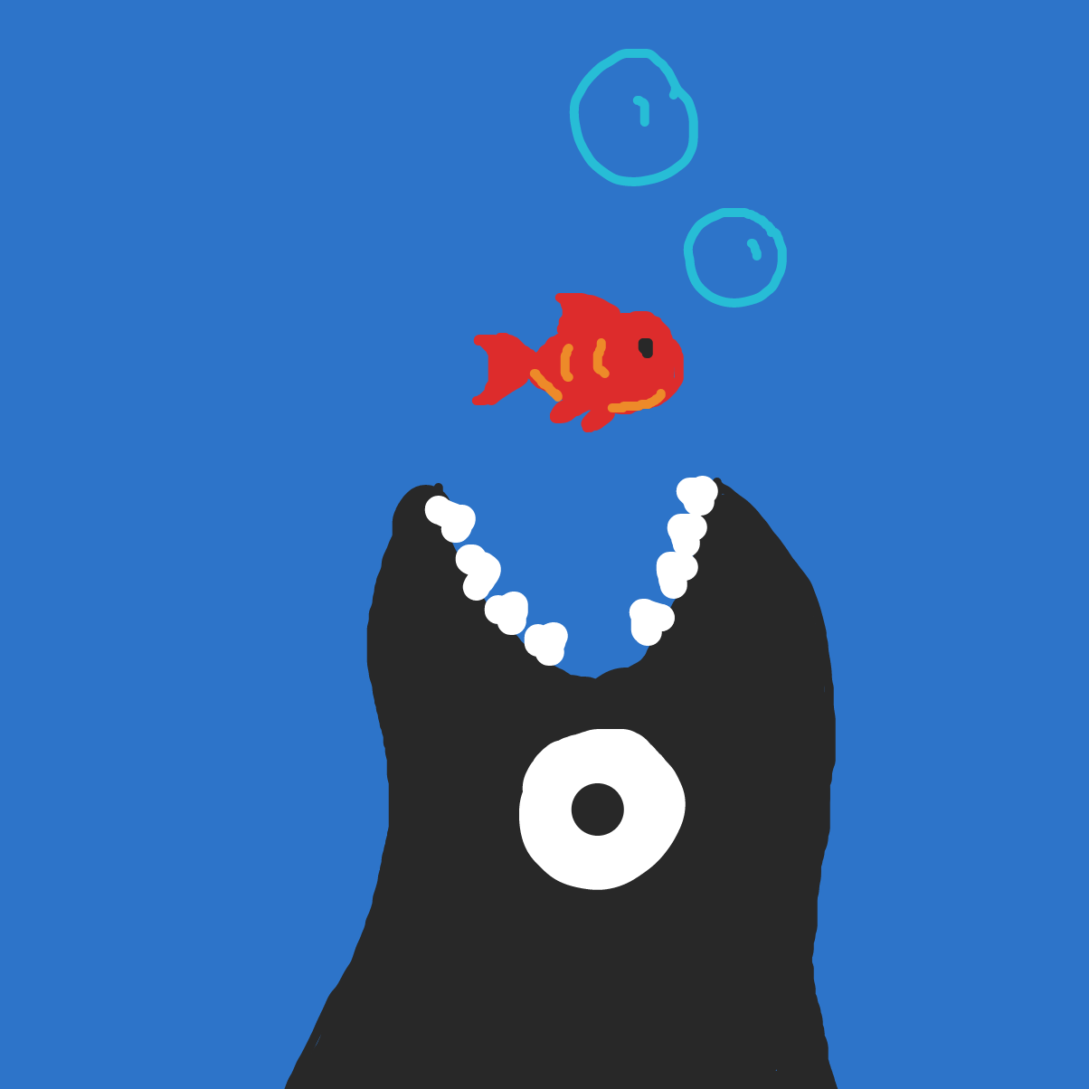 Drawing in Always a bigger fish by JammyJr