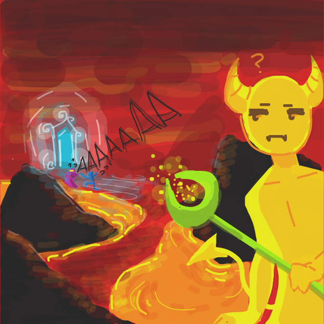 Drawing in Hecc Adventures I by SSR scorpia