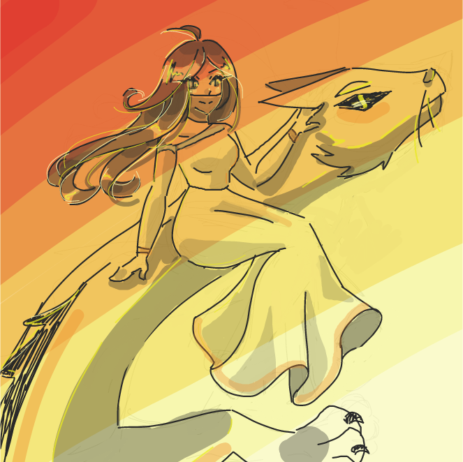 Drawing in Bye. ;-; by SSR scorpia