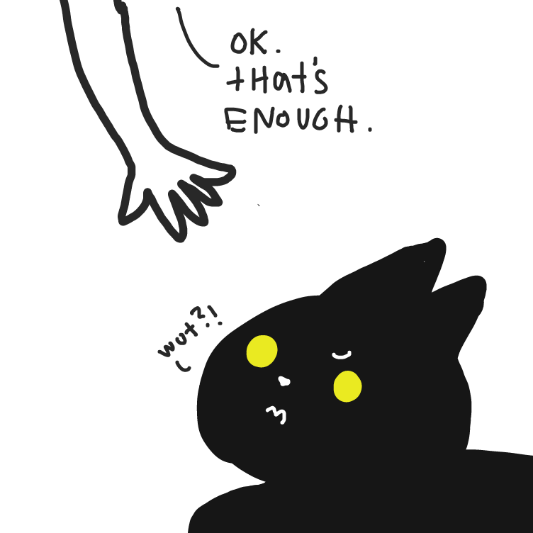 Drawing in Begs for pats by niania