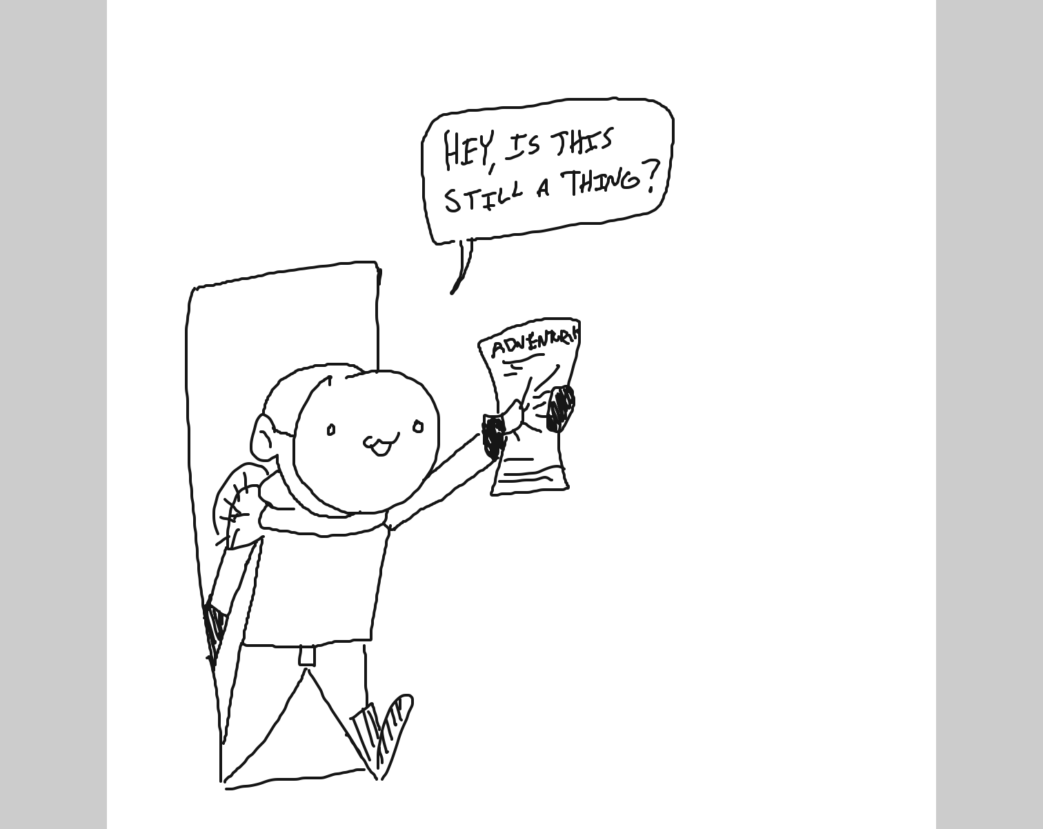 Drawing in Adventure! by CurlyCheddar 