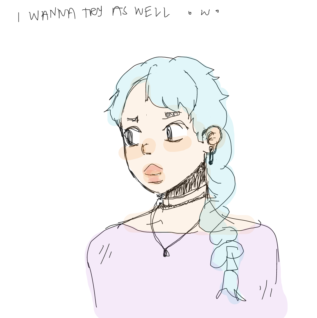 Drawing in Trying something by beer