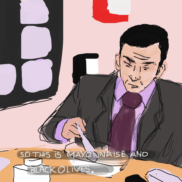 Drawing in The Office  by Toxical