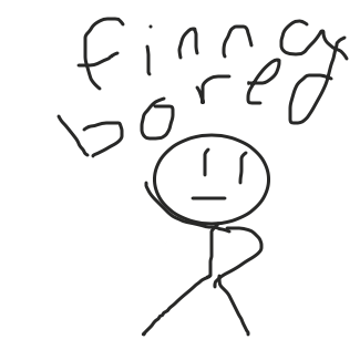 Drawing in i finna b bored by carbonbased lifeform