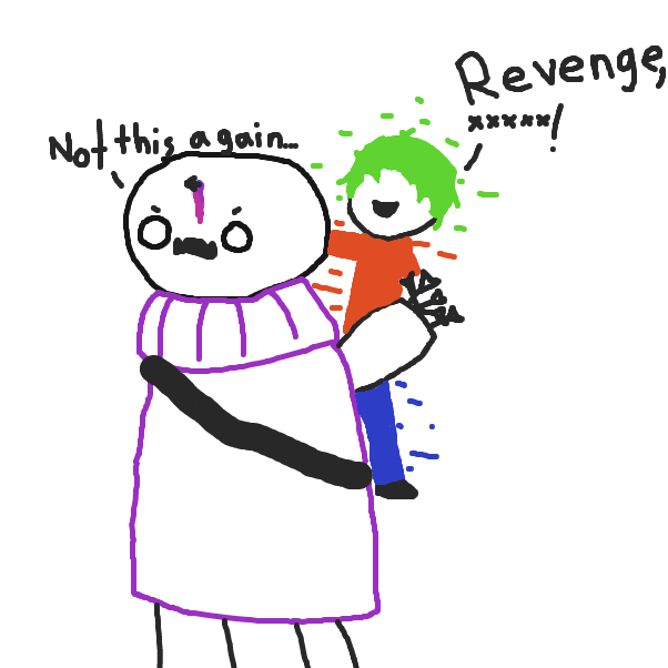 Steven can apparently dash across space - Online Drawing Game Comic Strip Panel by ItzAki