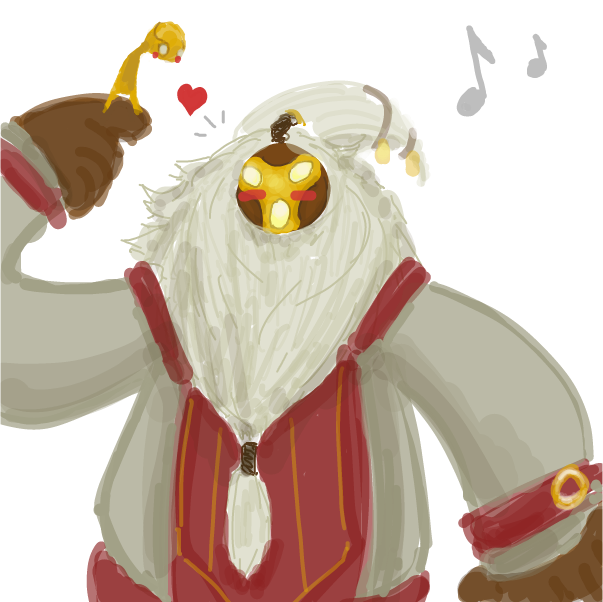 Drawing in A character from the last game you played by Buckawn