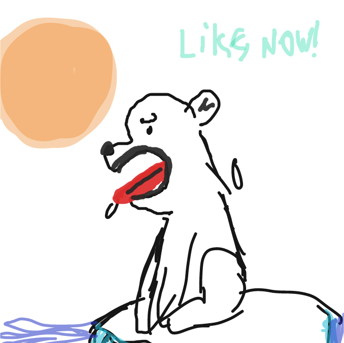 Drawing in Polar bear by HaileyS