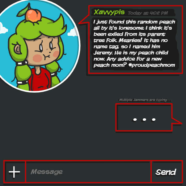 Welcome to PanelChat! PanelJam as a chatroom. Post your character(s) posting something silly on our imaginary social media platform! ❤️ - Online Drawing Game Comic Strip Panel by xavvypls