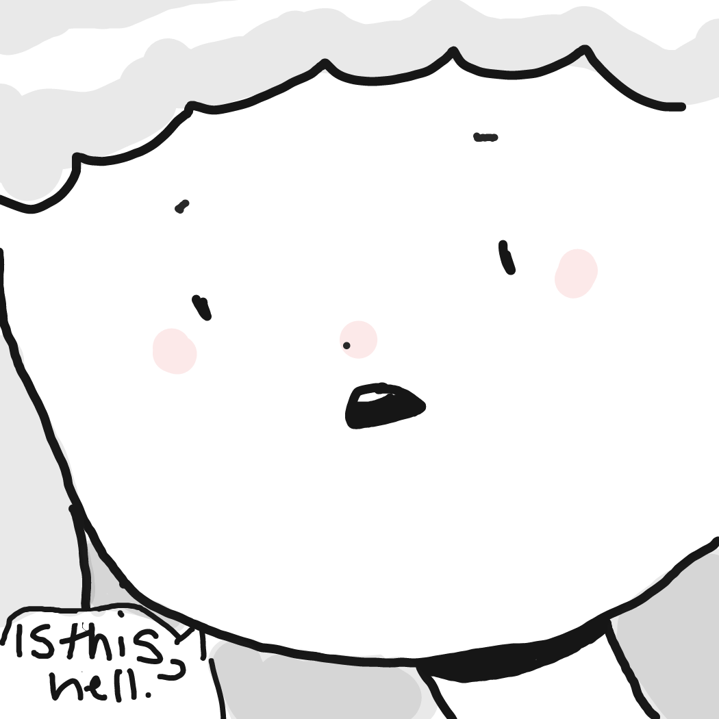 Drawing in When you forget to pass it to the right person by Rednightlights