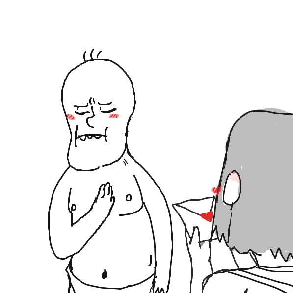 "It's not like, i like you or anything! B-baka!" - Online Drawing Game Comic Strip Panel by Sluggishfella