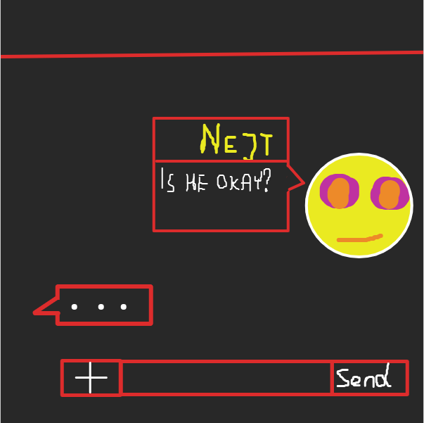 "Is he okay?" - Online Drawing Game Comic Strip Panel by Nejt