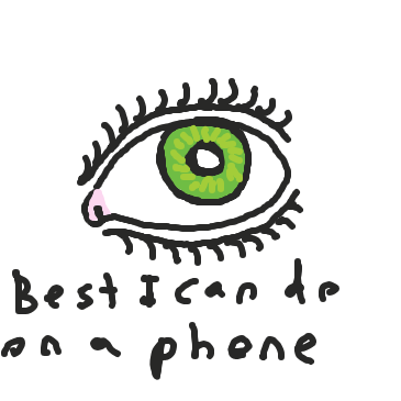 Drawing in let's draw eyes by Kyle