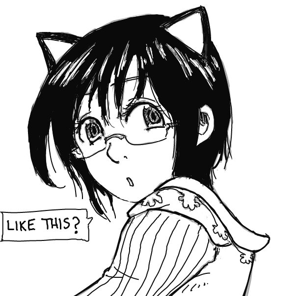 Drawing in cat by Buckawn