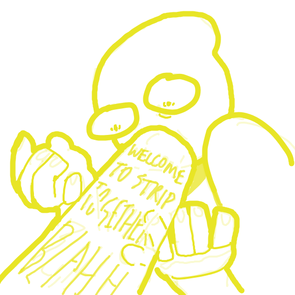 looks liek hes thrown up words - Online Drawing Game Comic Strip Panel by ironically horny