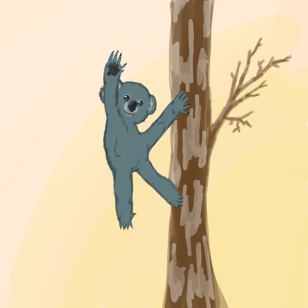 K for Koala. - Online Drawing Game Comic Strip Panel by Wizard Croissant