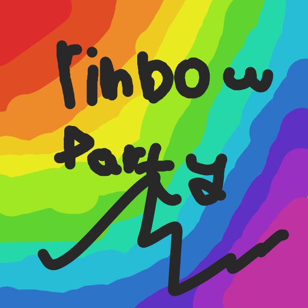 Drawing in Rainbow party! by plufiedapotat