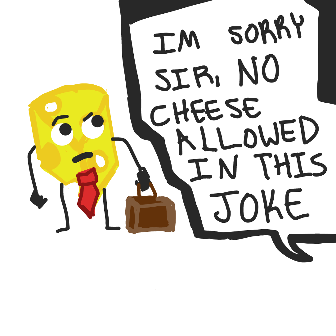 Drawing in No cheese by MightyPineapple