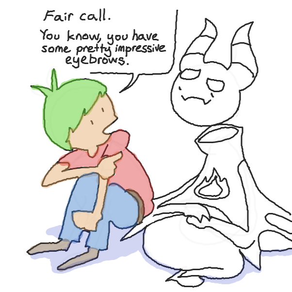 Drawing in Omni vs steven by Chepley