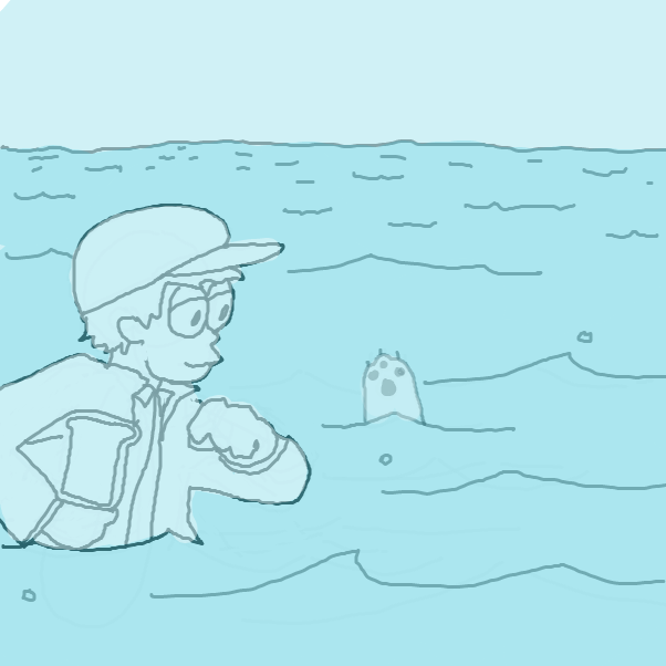 where will he carry his bread to next? - Online Drawing Game Comic Strip Panel by Chepley