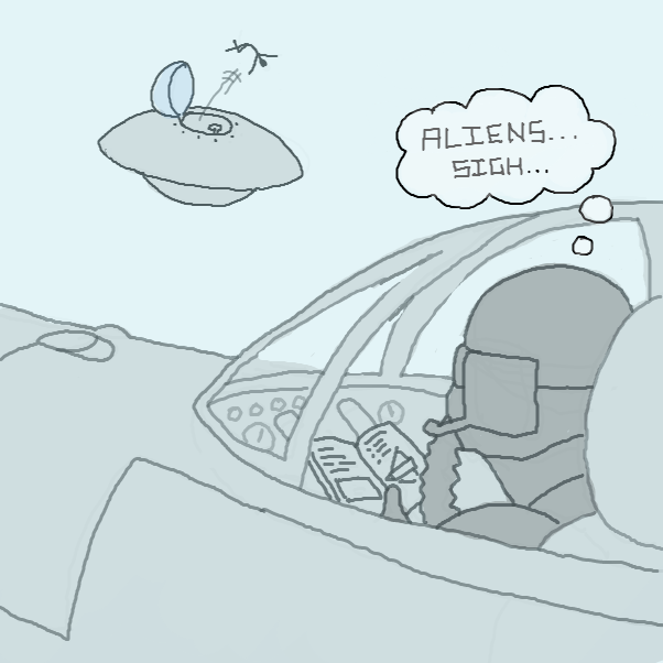 bye alien - Online Drawing Game Comic Strip Panel by Chepley