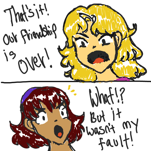 Drawing in "Drama" by RosesArePrickly