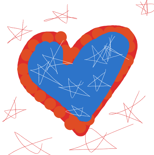 Wried heart - Online Drawing Game Comic Strip Panel by Francisca