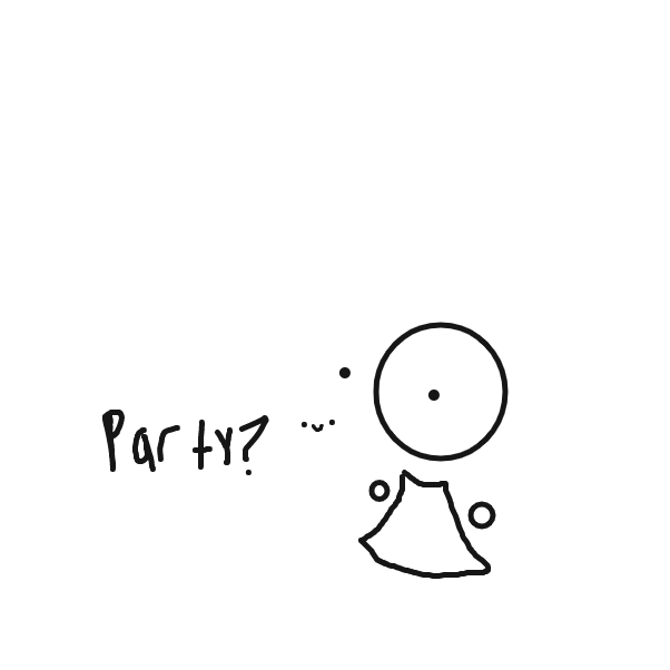 Drawing in Rainbow party! by LeGoddessToot!