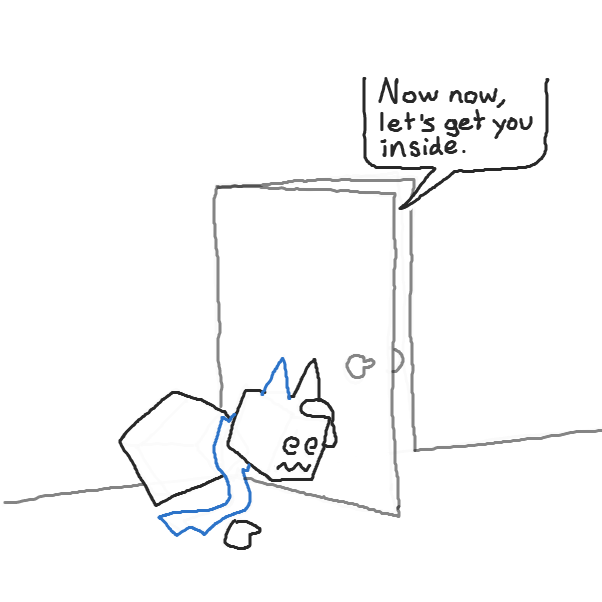 "it's the hard-knock life for us!" - Online Drawing Game Comic Strip Panel by Chepley