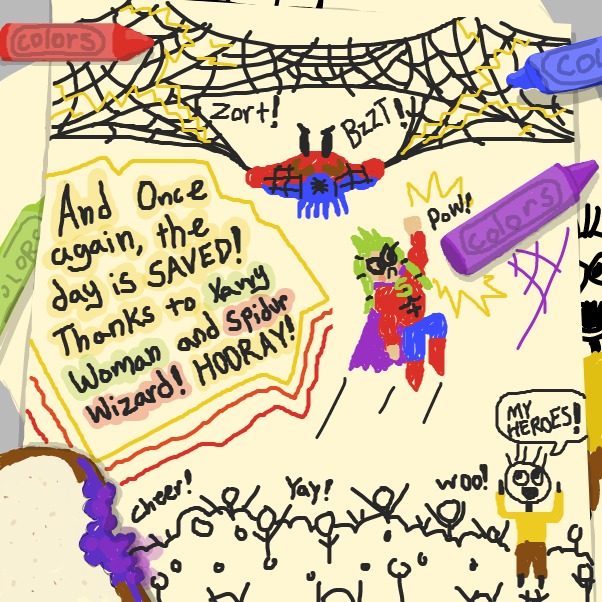  - Online Drawing Game Comic Strip Panel by xavvypls