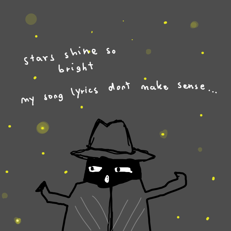 Drawing in A song in the night by niania