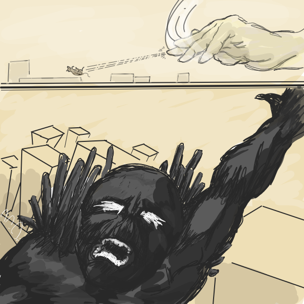 Sorry for the hasty finish, had to run out and errand. - Online Drawing Game Comic Strip Panel by Wizard Croissant