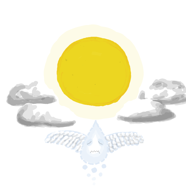 Drawing in raiin by Alcedo